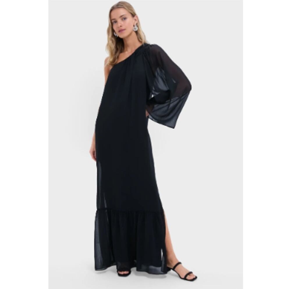 Pomander Place Tuckernuck Black Marisol Gown Size Medium NWT Formal Maxi Dress